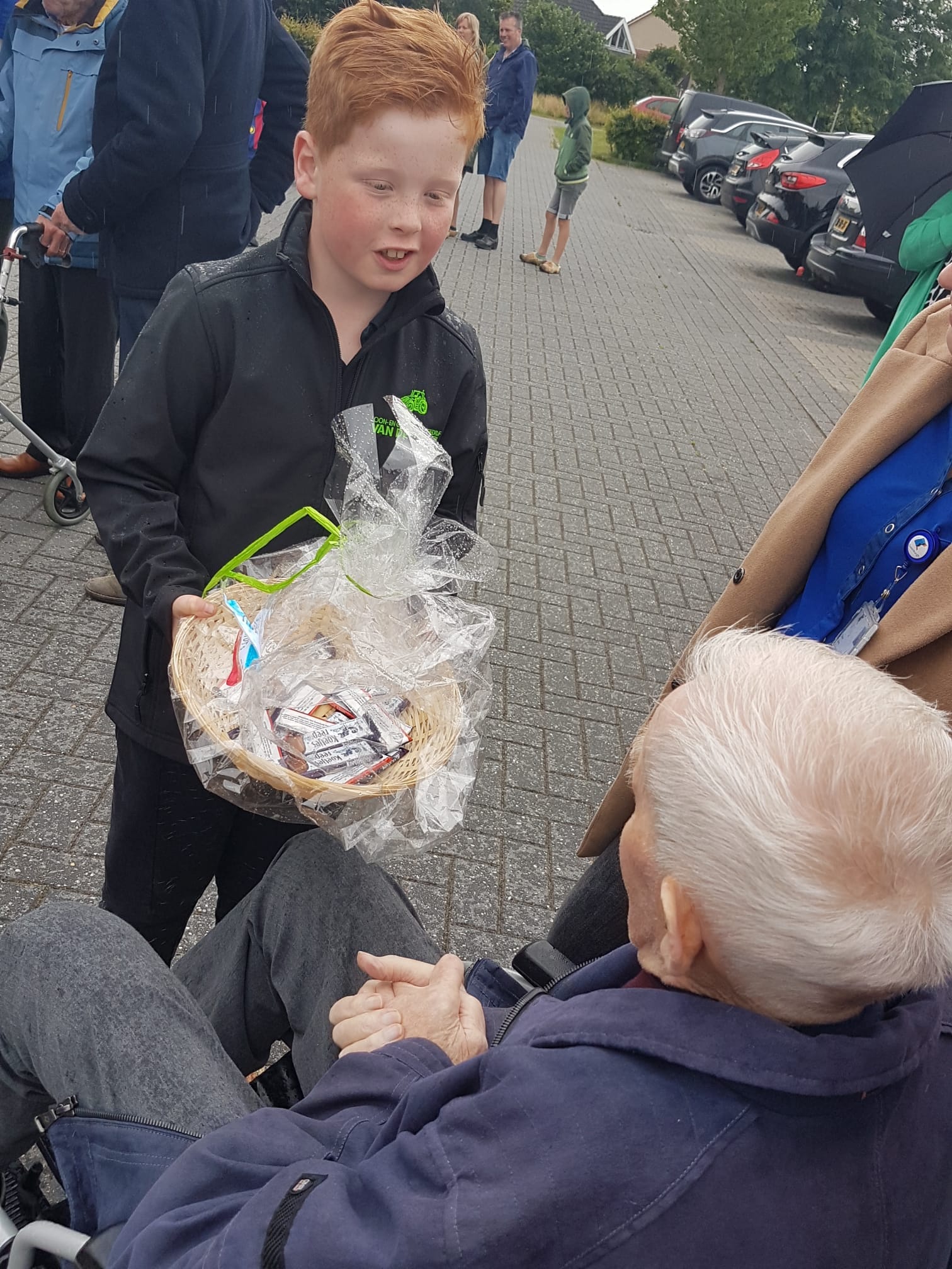 Koonstra, kinderen voeren actie boerenprotest