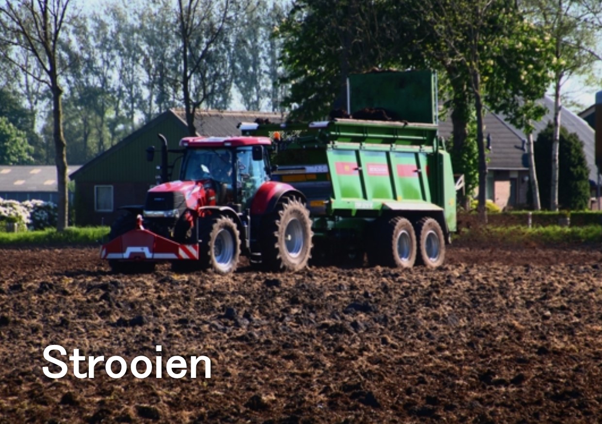 vaste mest breedstrooien 