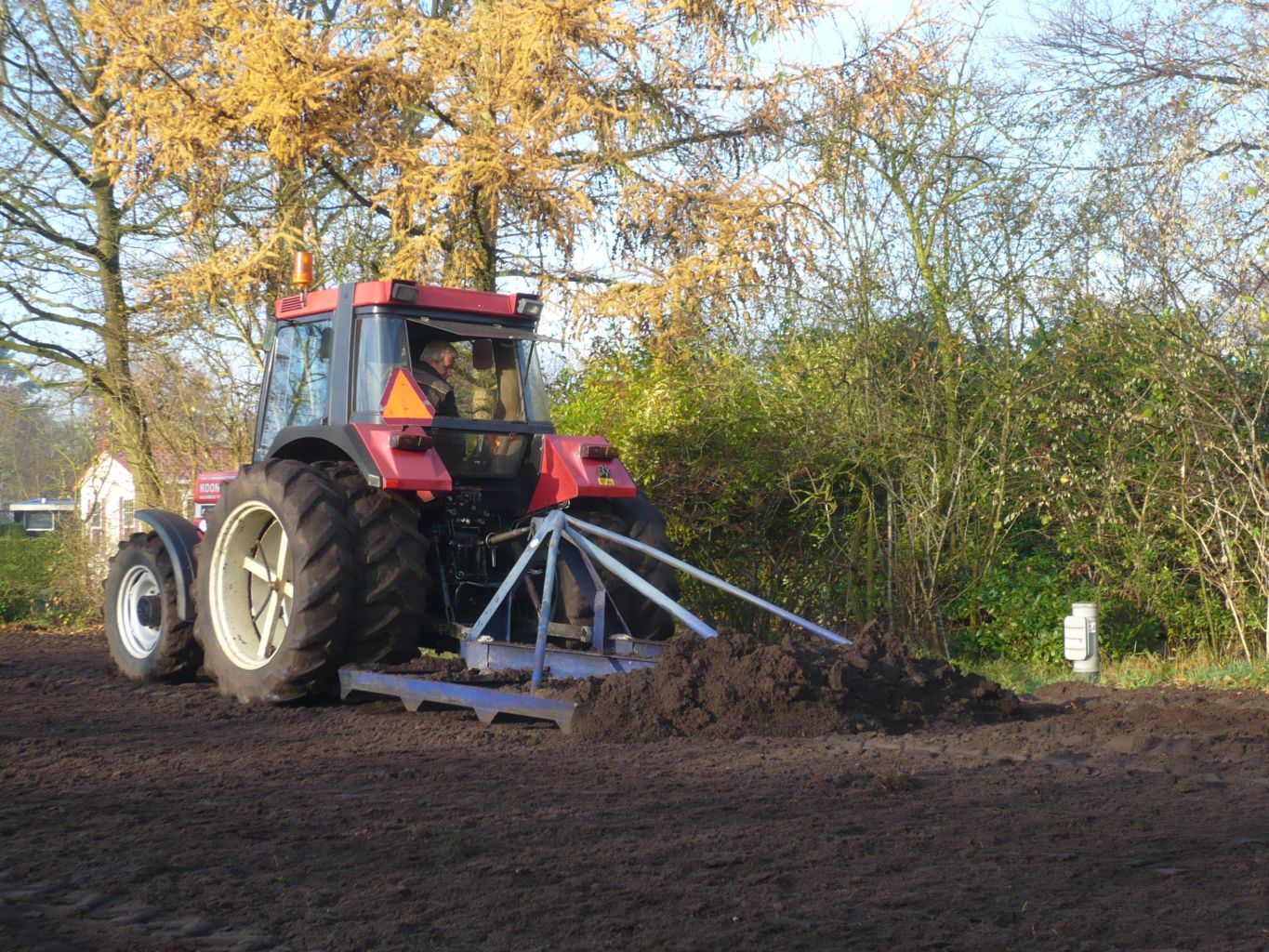 Egaliseren met sleepraam 