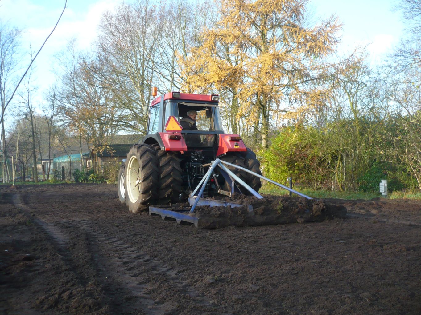 Egaliseren met sleepraam 