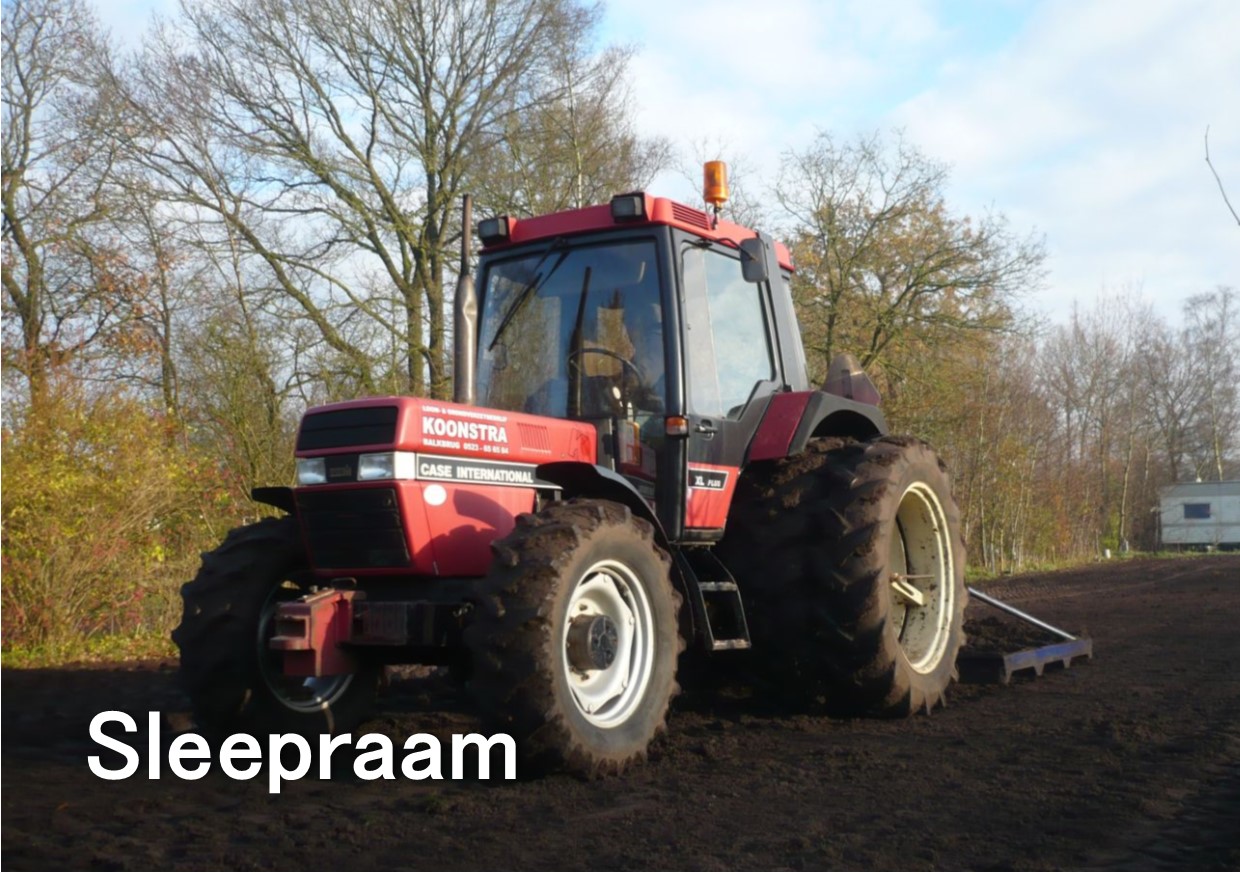 egaliseren met sleepraam 