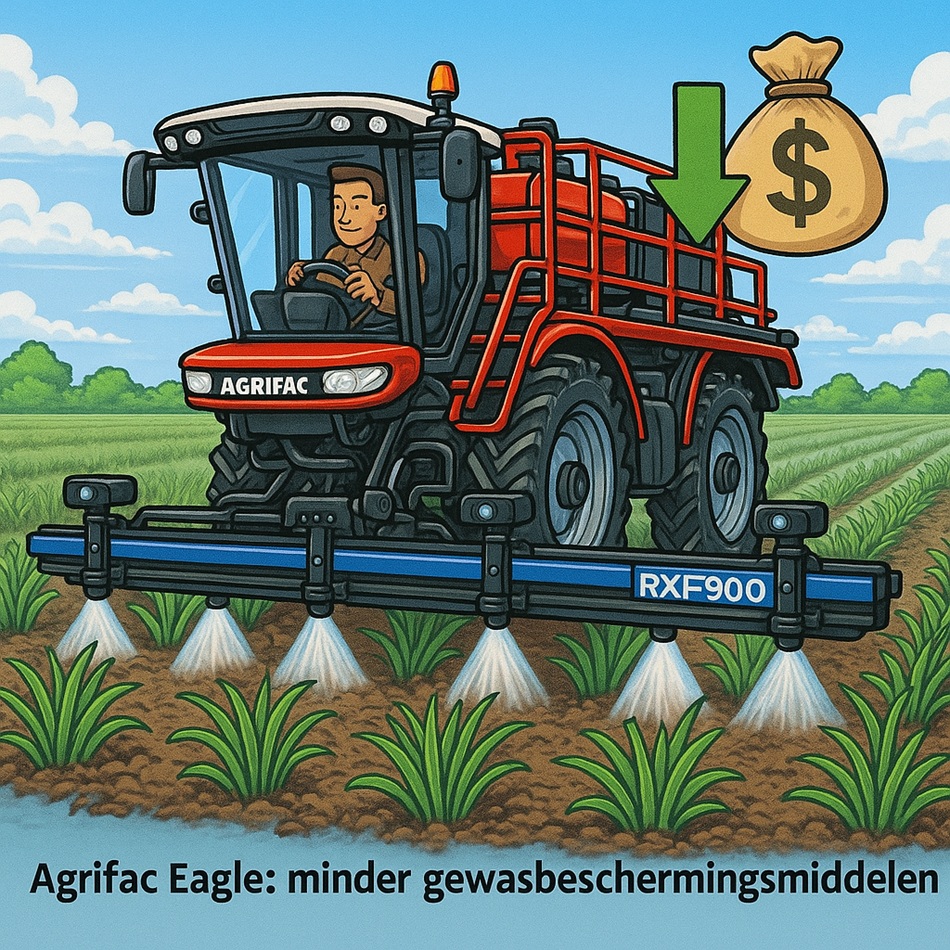 Koonstra Agrifac Eagle met werktuigendrager icm Rumex RXF900