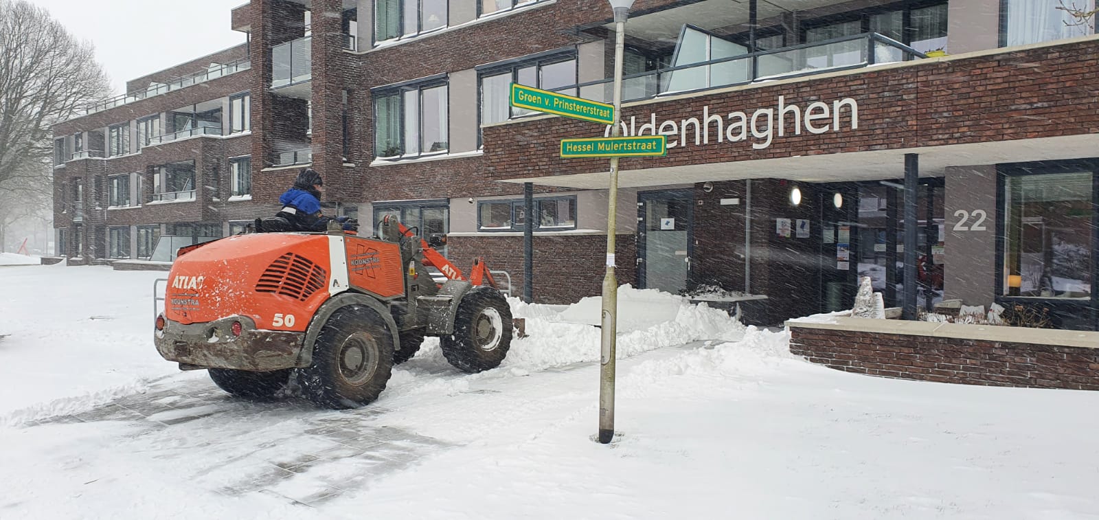 Gladheidsbestrijding bij Koonstra