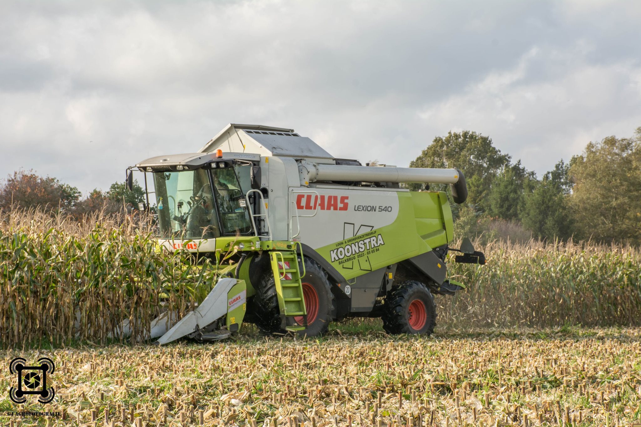 Maisdorsen, pletten en inslurven van mais