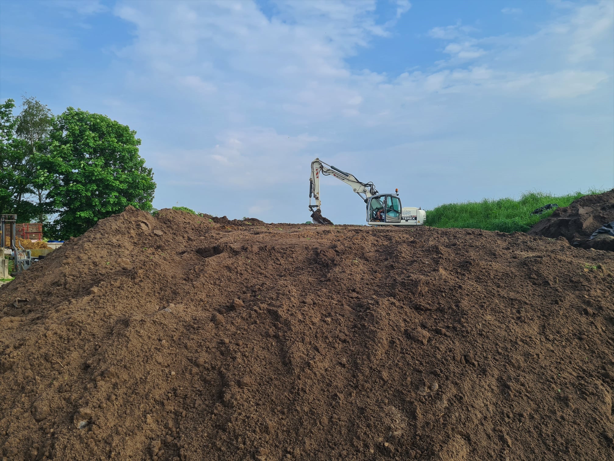 Kraan bult onderspitten, bult afdekken Koonstra