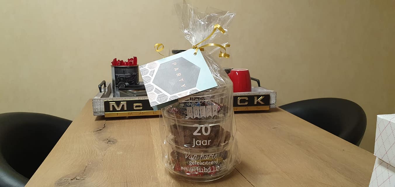 20 jarig dienstverband