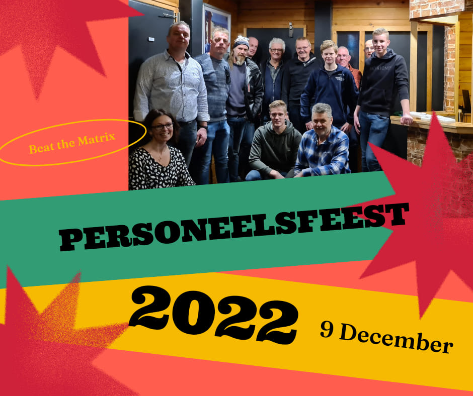 Gisteren was het zover, ons personeelsfeest