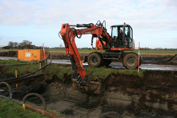 dammen maken aanleg sloten