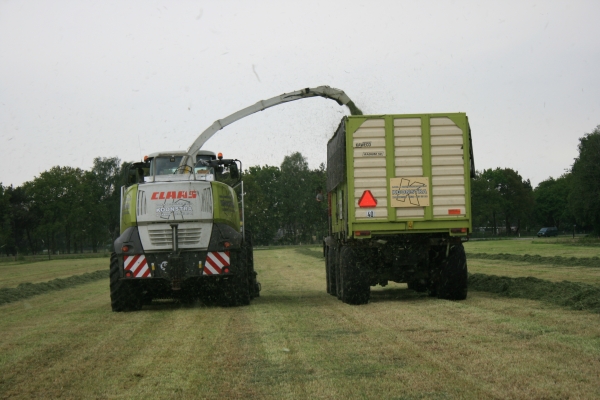 Loon- en grondverzetbedrijf Koonstra grasoogst grashakselen