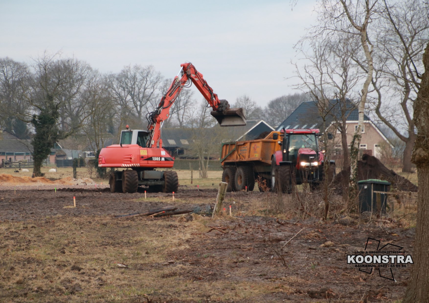 Baan maken voor straat