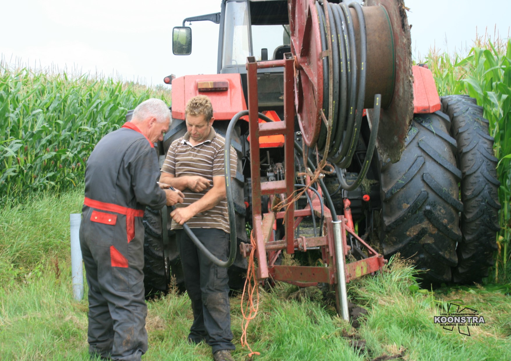 Tyleenleiding leggen drinkwatervoorziening 